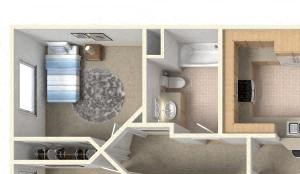 Plan 3B FloorPlan 3D Plan 3B FloorPlan 3D at TERRAZA DEL SOL, Rancho Cucamonga, CA